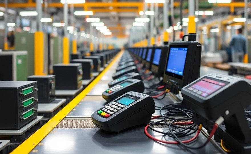Línea de producción de terminales de autoservicio
